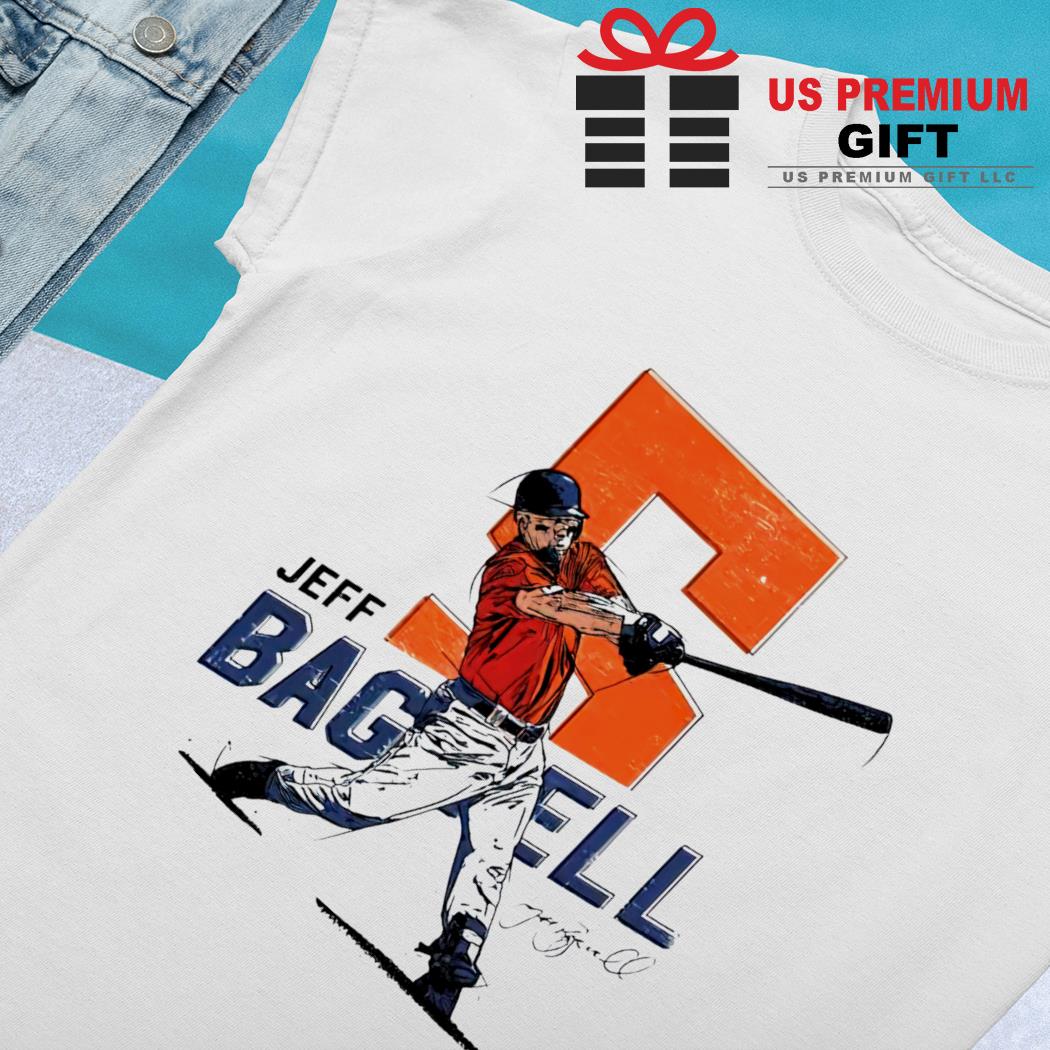 Jeff Bagwell 5 Houston Astros baseball swing signature shirt