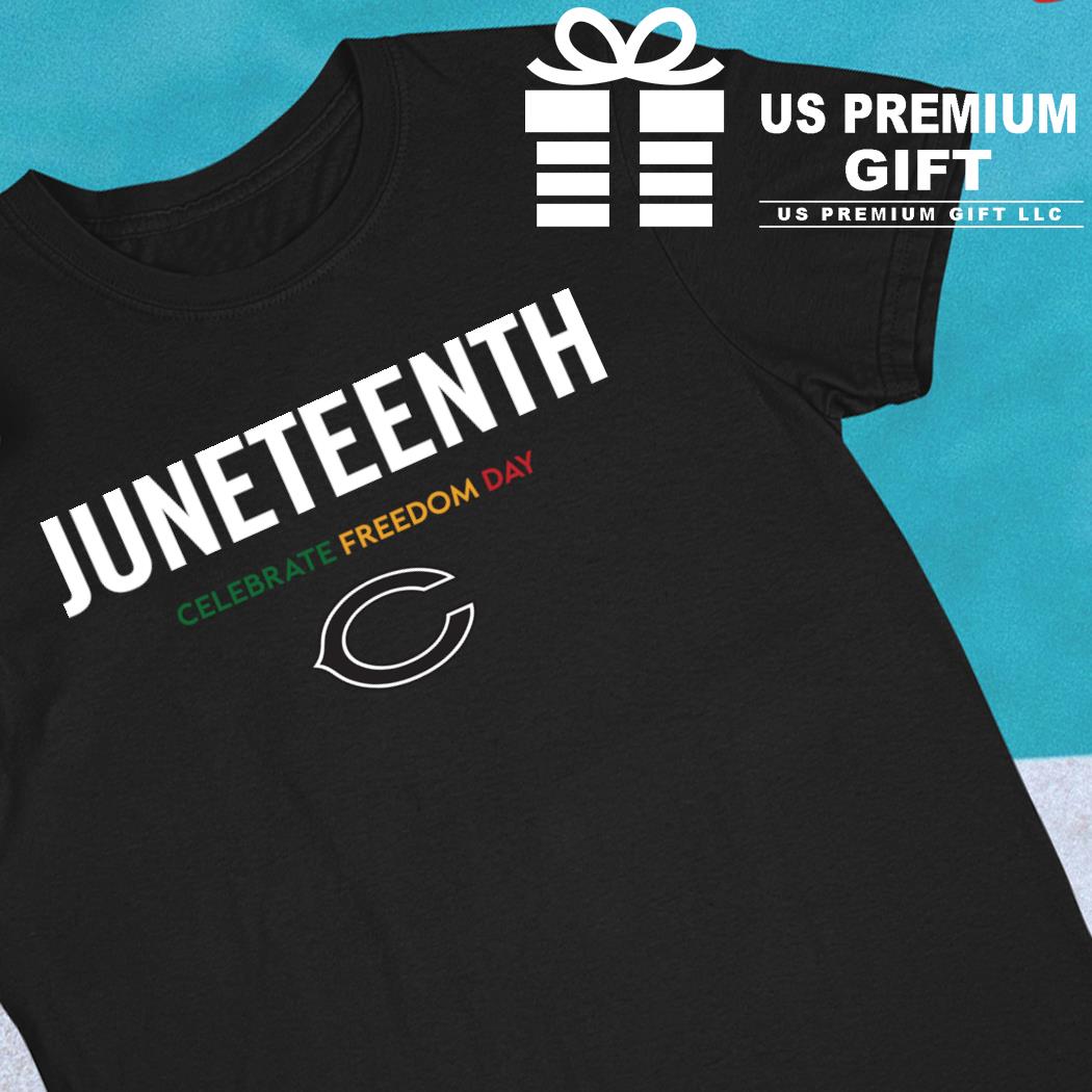 Juneteenth celebrate freedom day Chicago Bears logo 2023 shirt, hoodie,  sweater, long sleeve and tank top