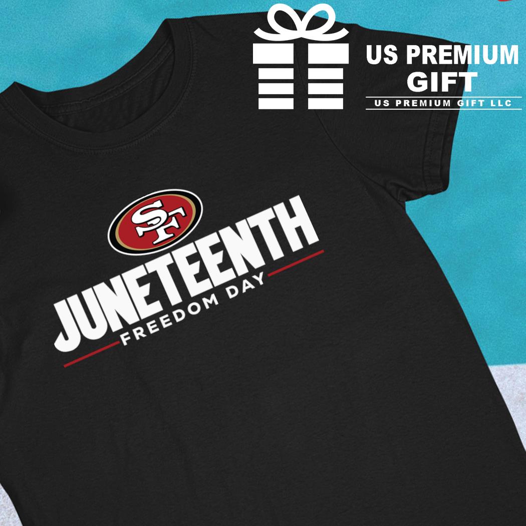 Juneteenth Freedom Day San Francisco 49ers logo T-shirt, hoodie, sweater,  long sleeve and tank top