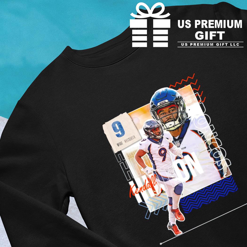 Kendall Hinton 9 Denver Broncos football poster 2023 T-shirt, hoodie,  sweater, long sleeve and tank top