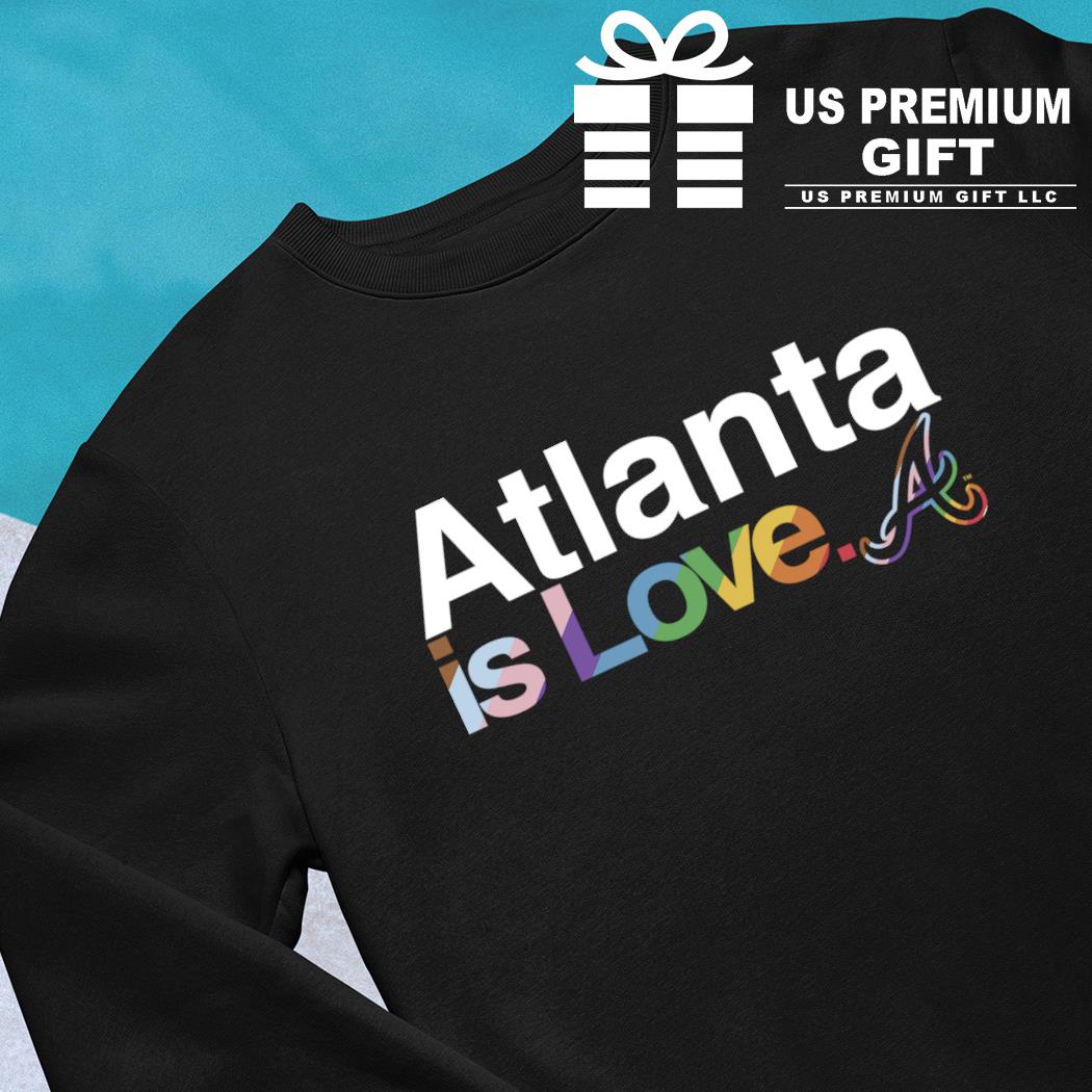 LGBTQ+ Atlanta Braves is love pride logo 2023 T-shirt, hoodie, sweater,  long sleeve and tank top