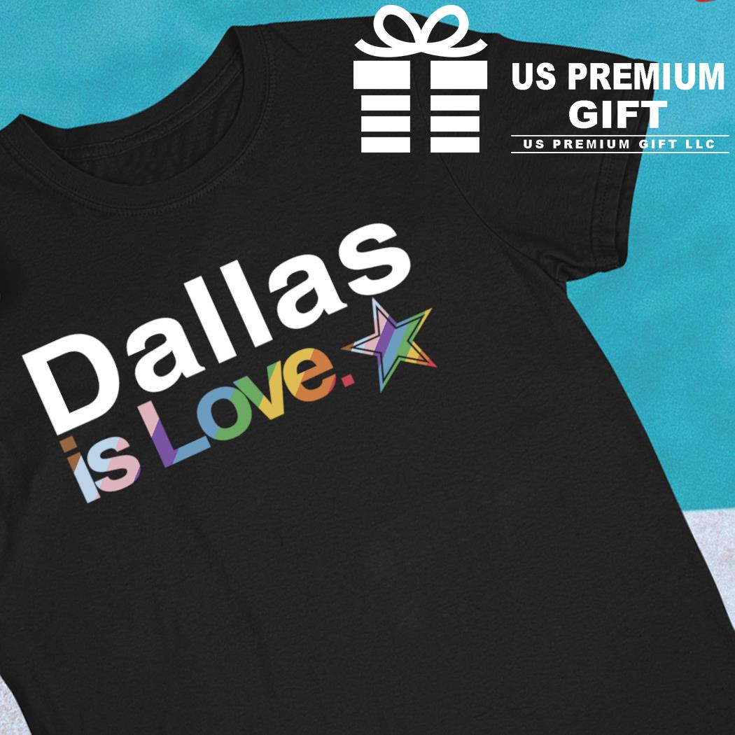 LGBTQ+ Dallas Cowboys is love pride logo 2023 T-shirt, hoodie