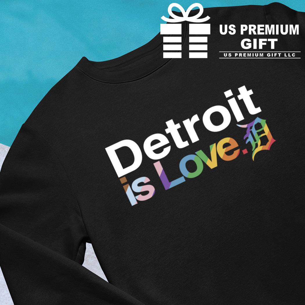 LGBTQ+ Detroit Tigers is love pride logo 2023 T-shirt, hoodie, sweater,  long sleeve and tank top