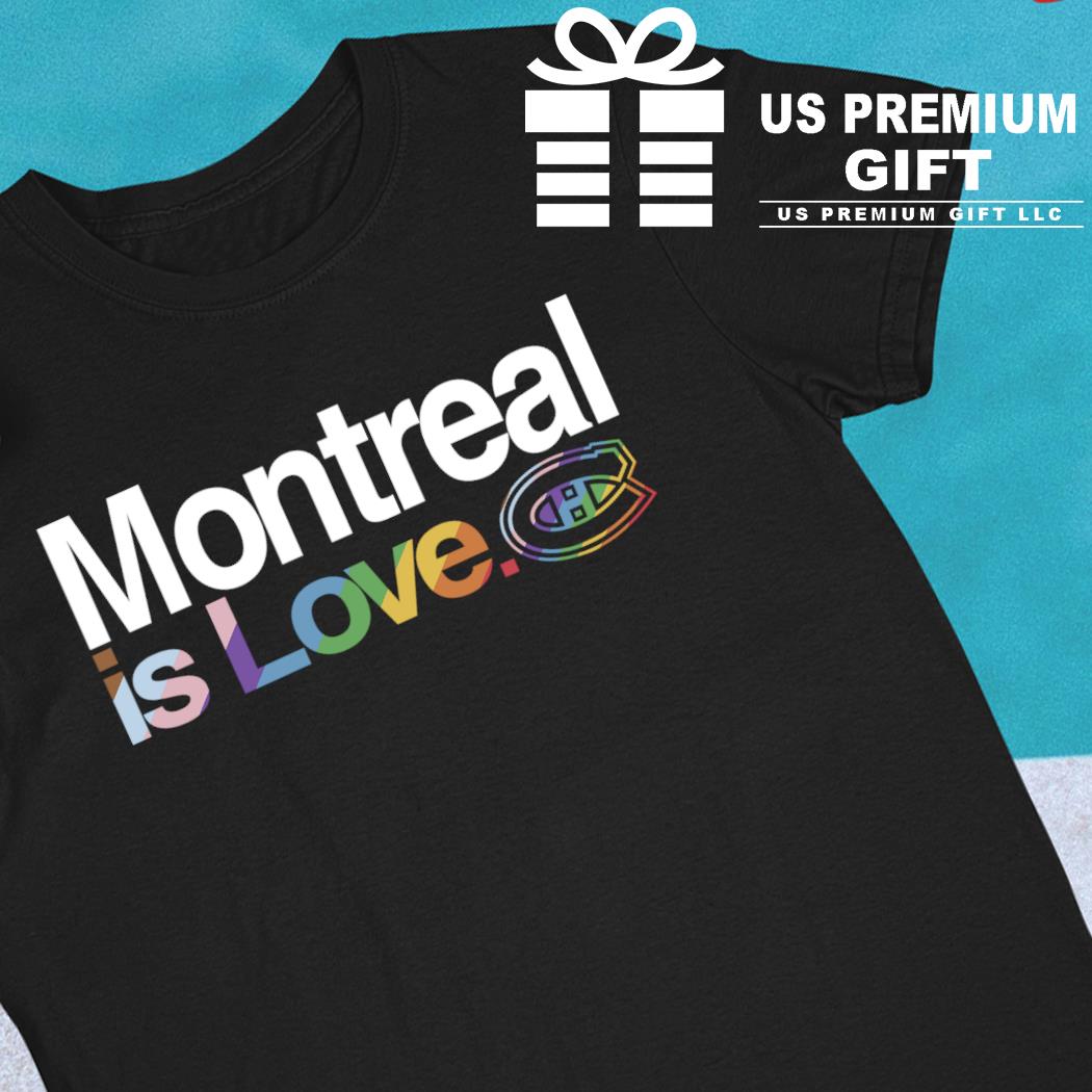 LGBTQ+ Montreal Canadiens is love pride logo 2023 T-shirt, hoodie