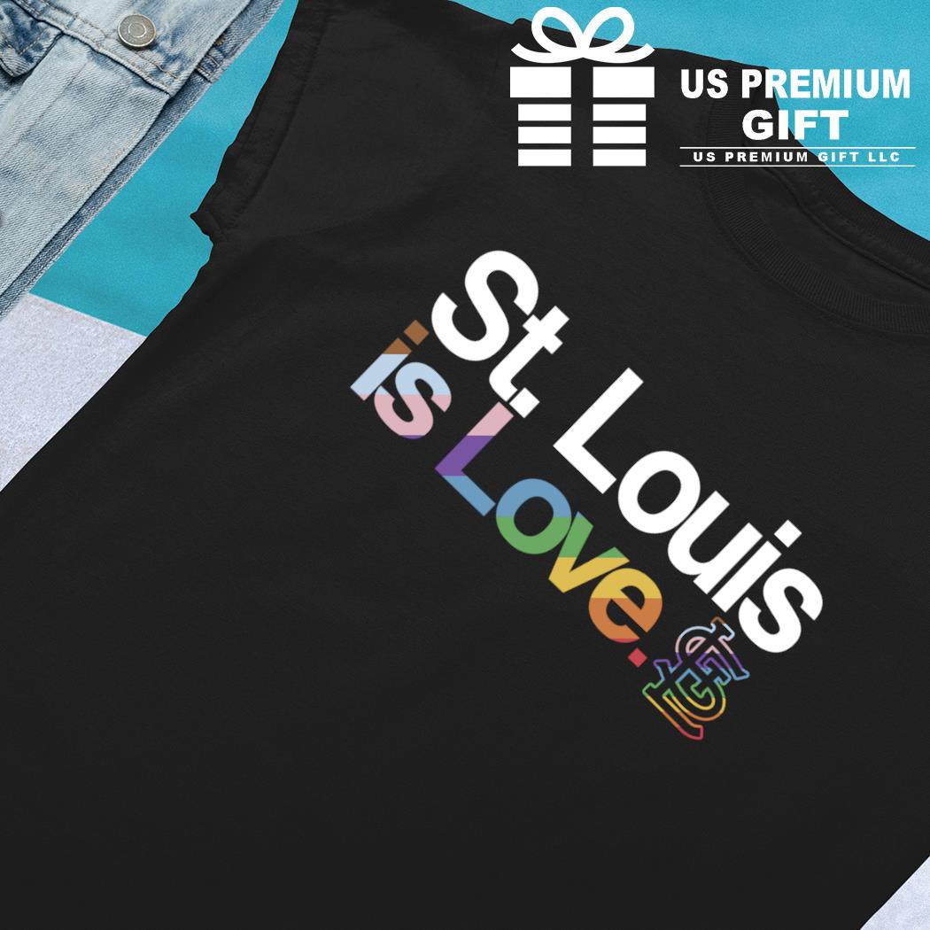 LGBTQ+ St. Louis Cardinals is love pride logo 2023 T-shirt, hoodie