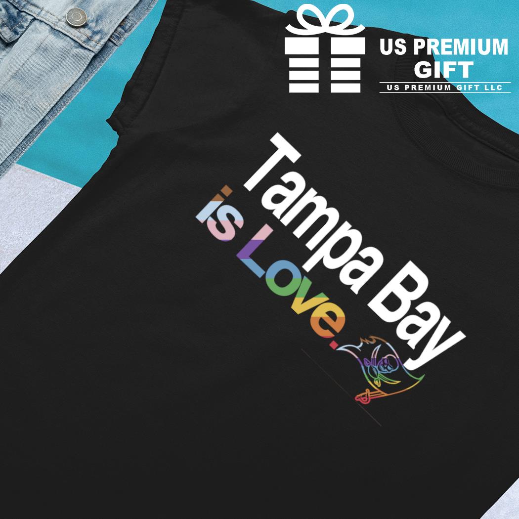 LGBTQ+ Tampa Bay Buccaneers is love pride logo 2023 T-shirt