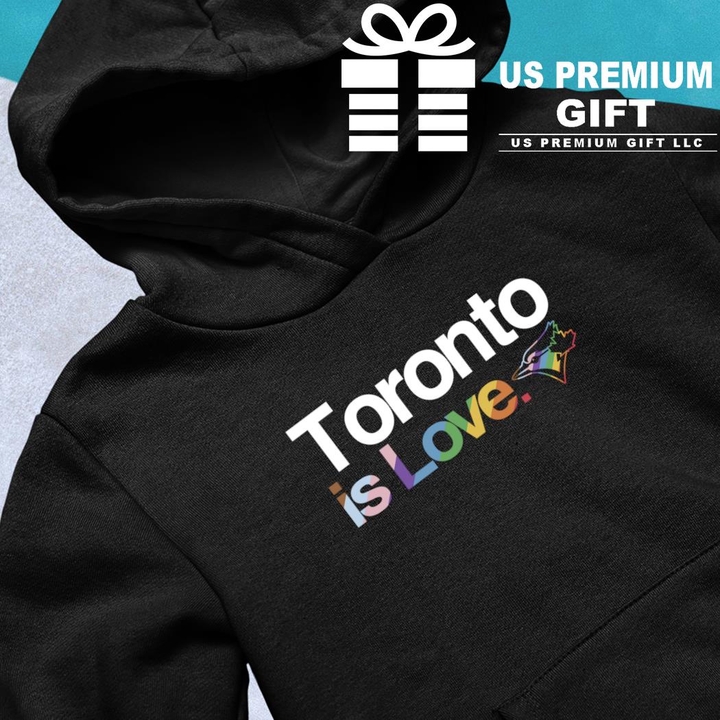 LGBTQ+ Toronto Blue Jays is love pride logo 2023 T-shirt, hoodie