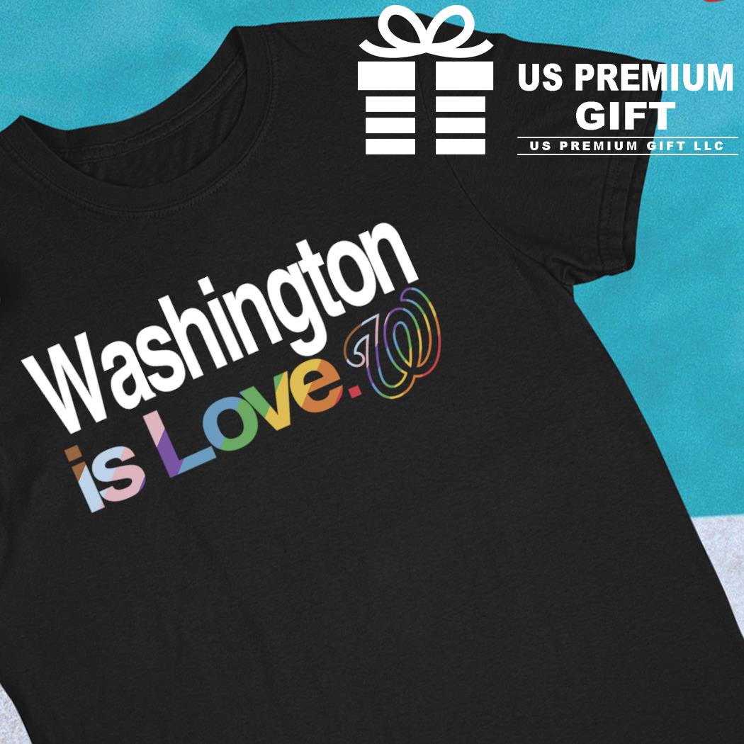 LGBTQ+ Washington Nationals is love pride logo 2023 T-shirt, hoodie,  sweater, long sleeve and tank top