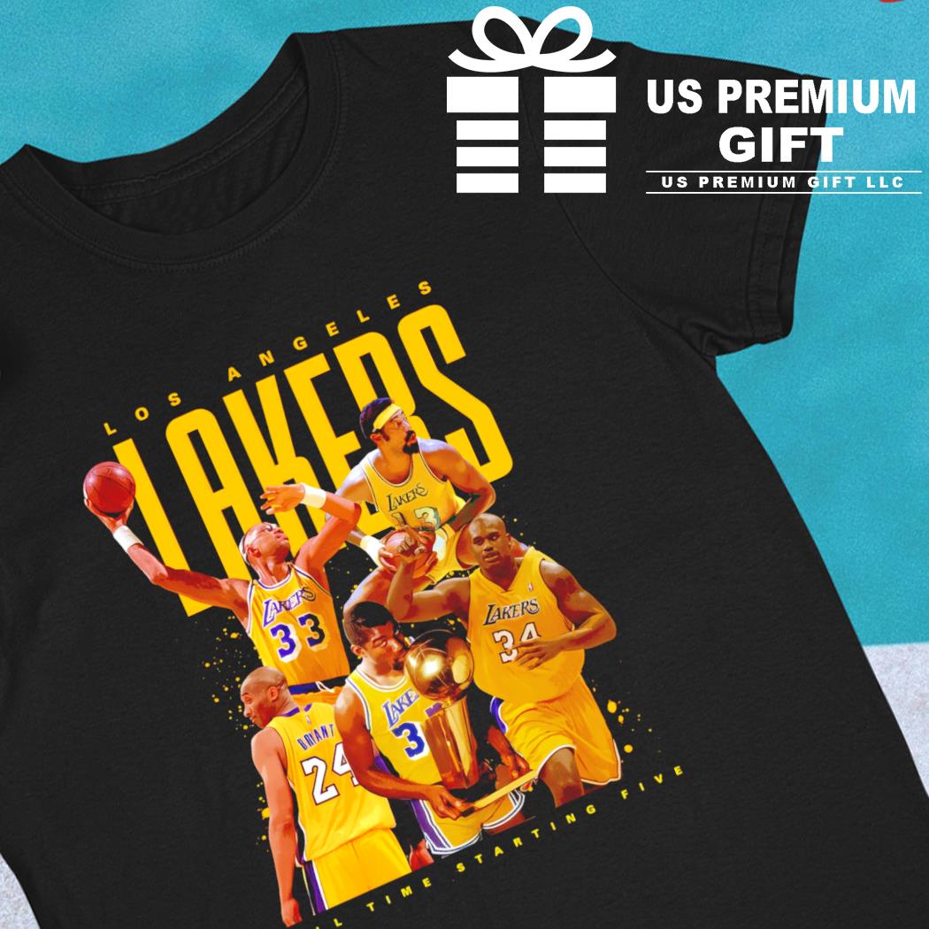 Los Angeles Lakers All Time Starting Five 2023 Shirt - Peanutstee