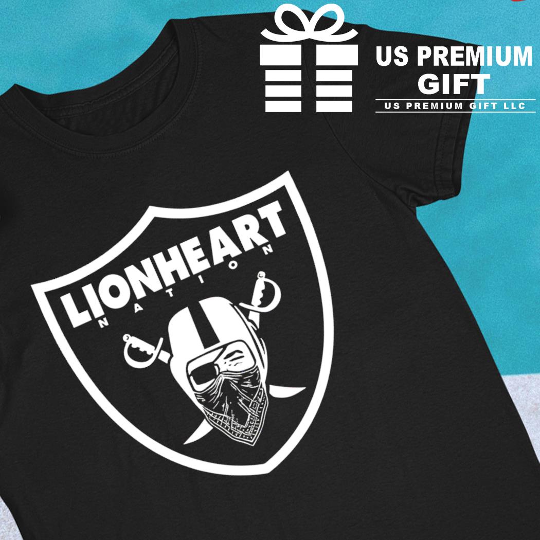 Los Angeles Raiders Lionheart nation logo 2023 T-shirt, hoodie