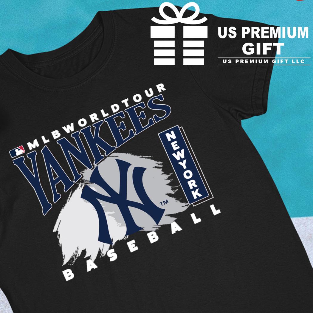 NEW YORK YANKEES Large Lettering Logo T-Shirt MAJESTIC Size XL