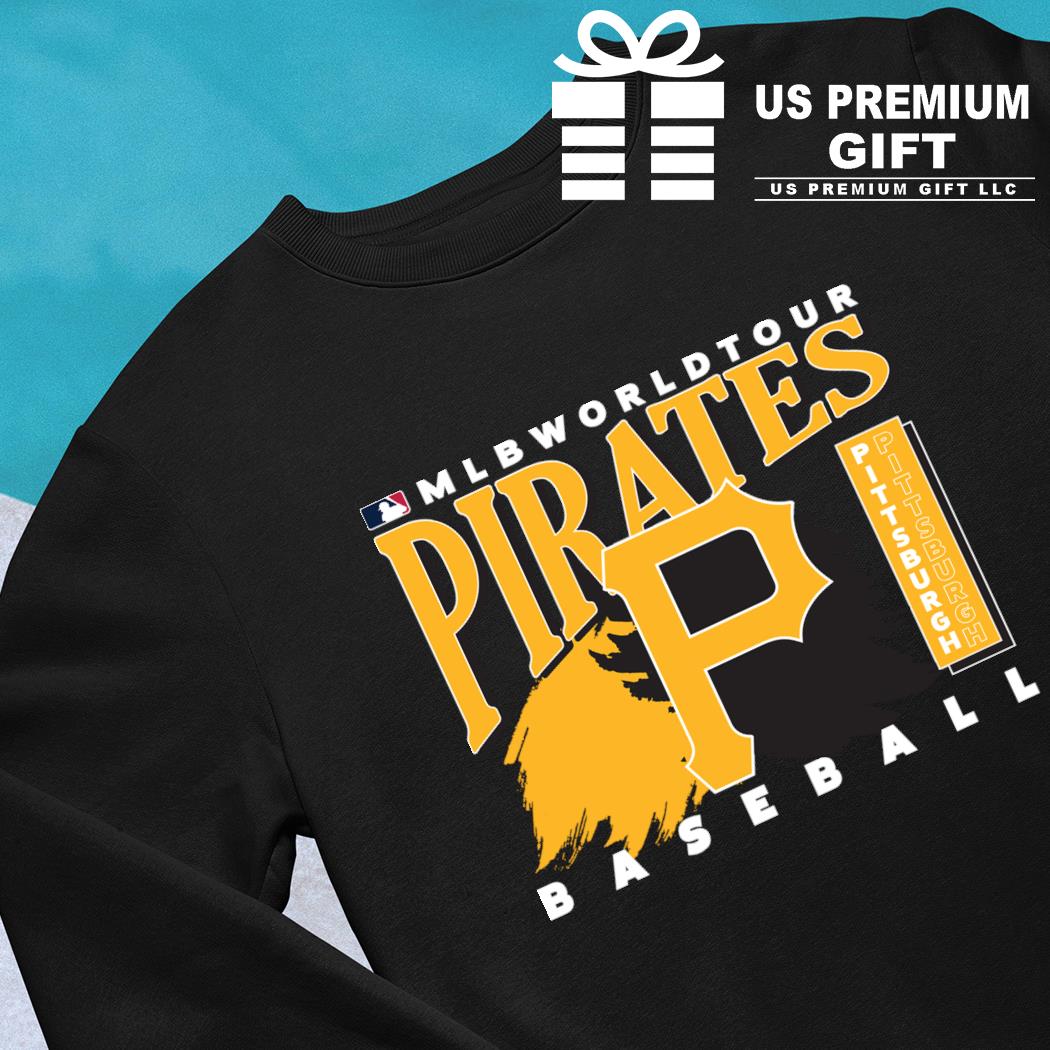 Youth Pittsburgh Pirates White/Black V-Neck T-Shirt