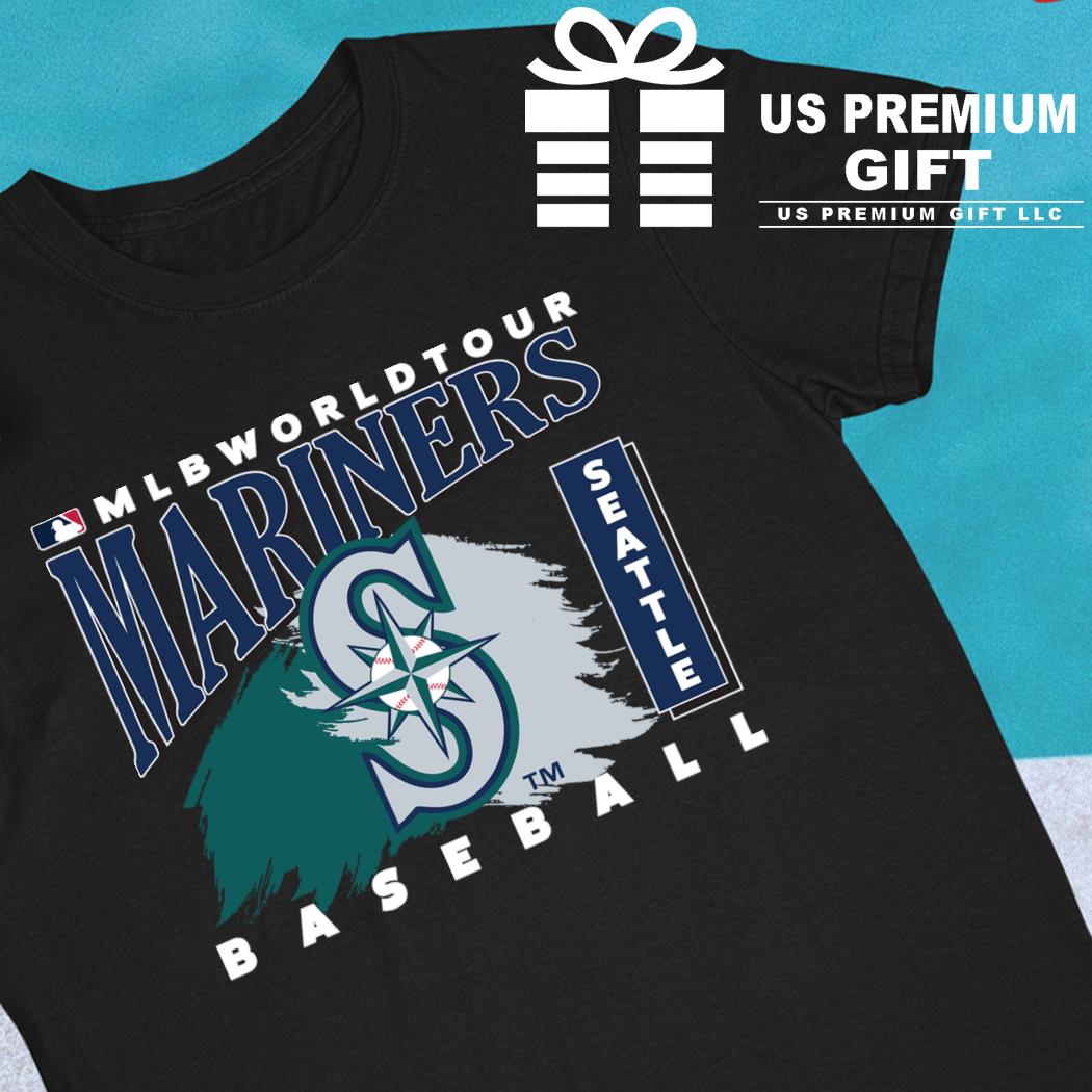 MLB Productions Youth Teal Seattle Mariners Logo T-Shirt Size: 2XL