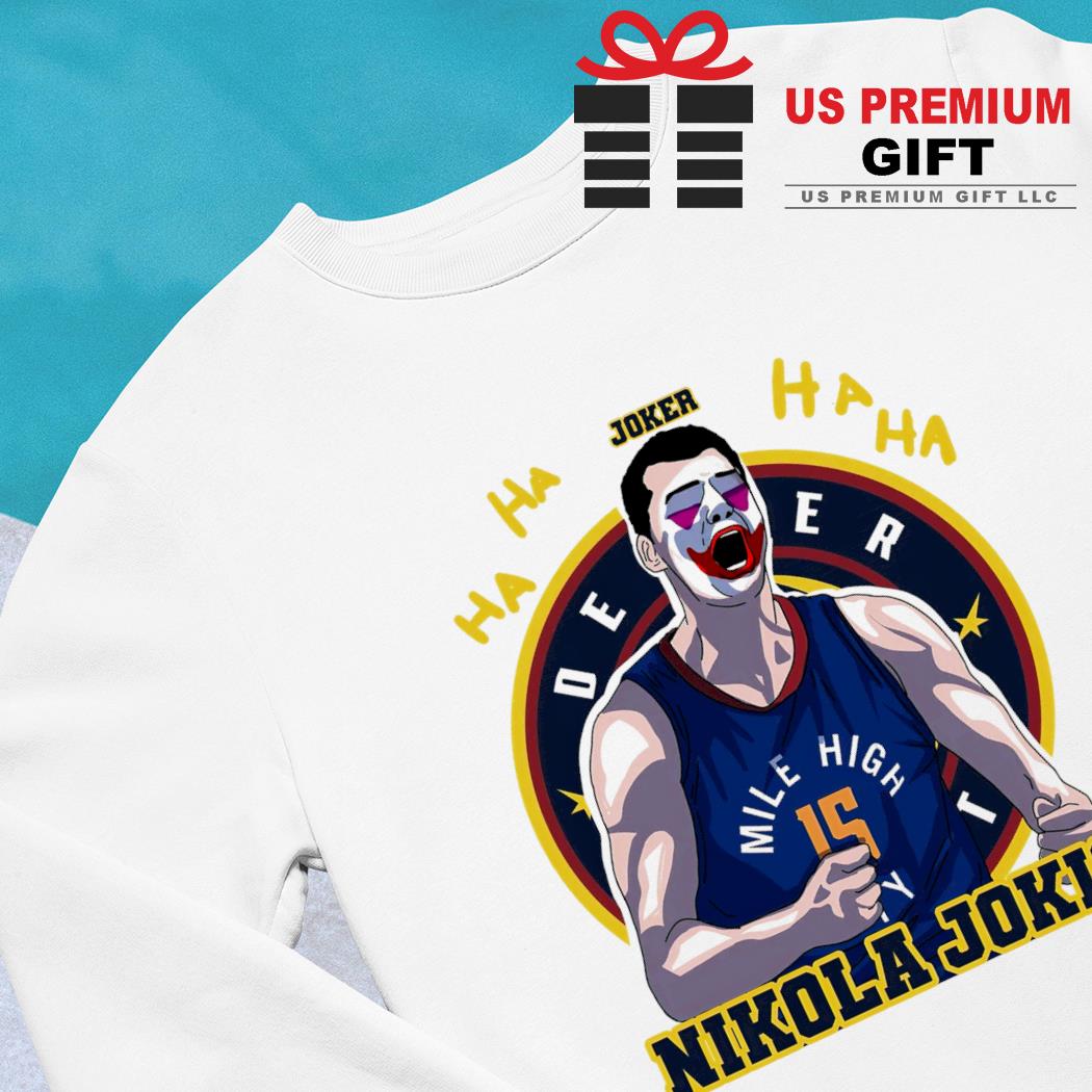 WishfulInkingLLC Nikola Joker 15 Shirt Jokić Jersey Basketball Funny Retro Denver City MVP Style Classic Dri-Power Unisex Adult & Youth T-shirts
