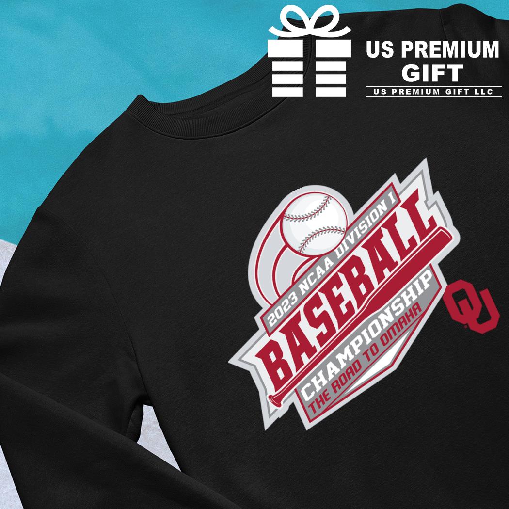 Oklahoma Sooners 2023 Ncaa Division I baseball Championship the road to  Omaha logo T-shirt, hoodie, sweater, long sleeve and tank top
