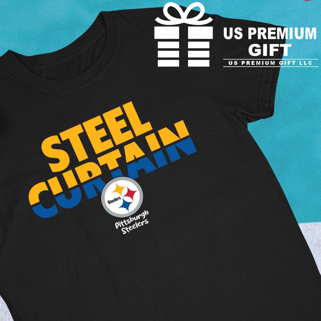 Pittsburgh Steelers steel curtain logo 2023 T-shirt, hoodie, sweater, long  sleeve and tank top