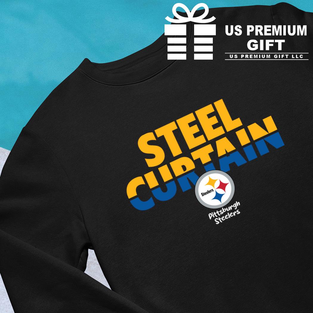 Pittsburgh Steelers steel curtain logo 2023 T-shirt, hoodie, sweater, long  sleeve and tank top