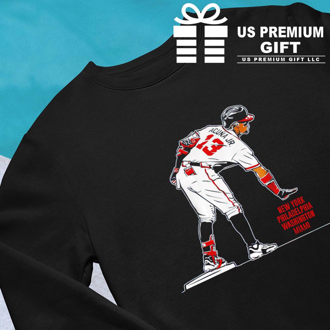 Ronald Acuña Jr. Atlanta Braves New York Philadelphia Washington Miami too  small 2023 shirt, hoodie, sweater, long sleeve and tank top