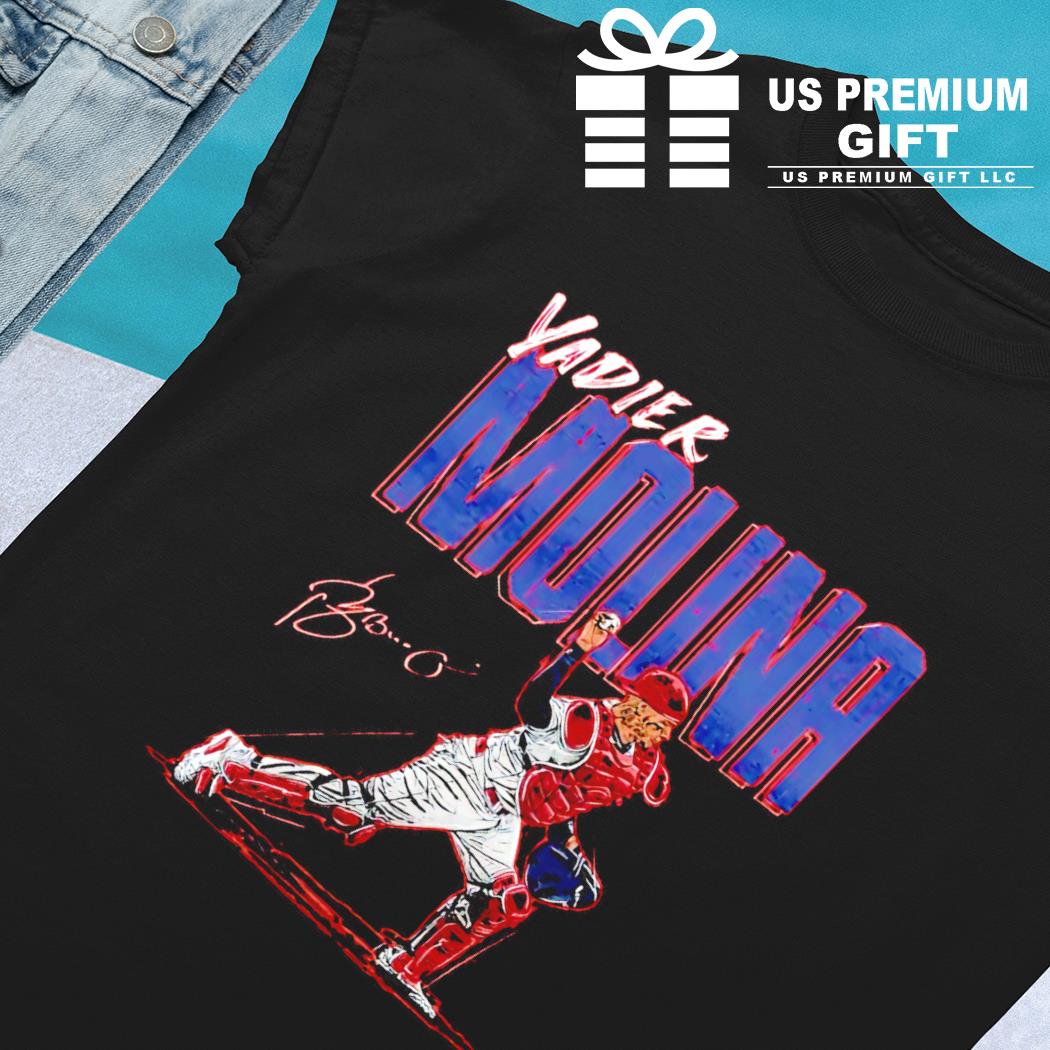 Yadier Molina Men's Baseball T-shirt St. Louis Baseball 