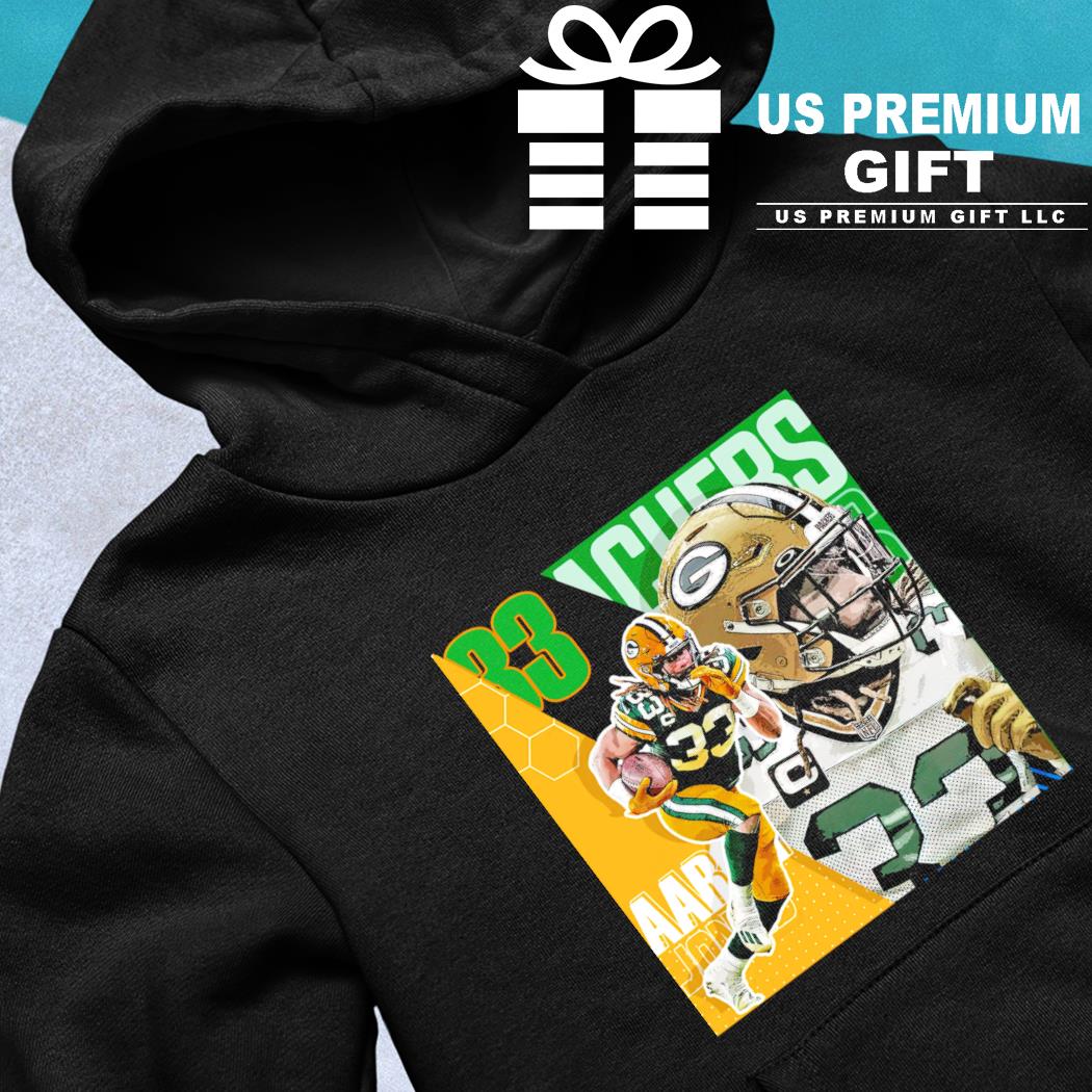 Aaron Jones Green Bay Packers football poster design shirt, hoodie, sweater  and v-neck t-shirt