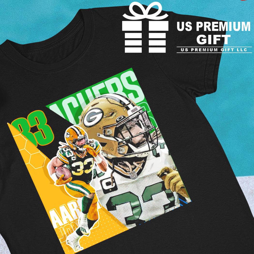 Aaron Jones Football American Player Poster Packers NBA T-Shirt -  Guineashirt Premium ™ LLC