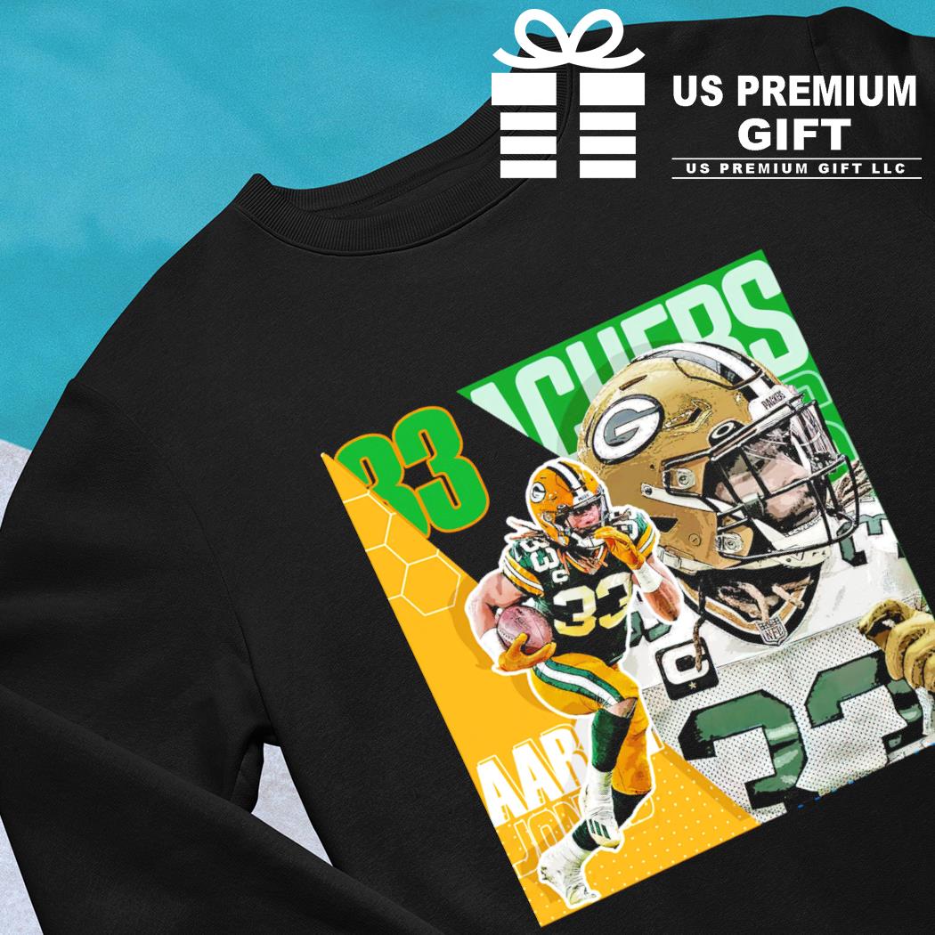 Aaron Jones Football American Player Poster Packers NBA T-Shirt -  Guineashirt Premium ™ LLC