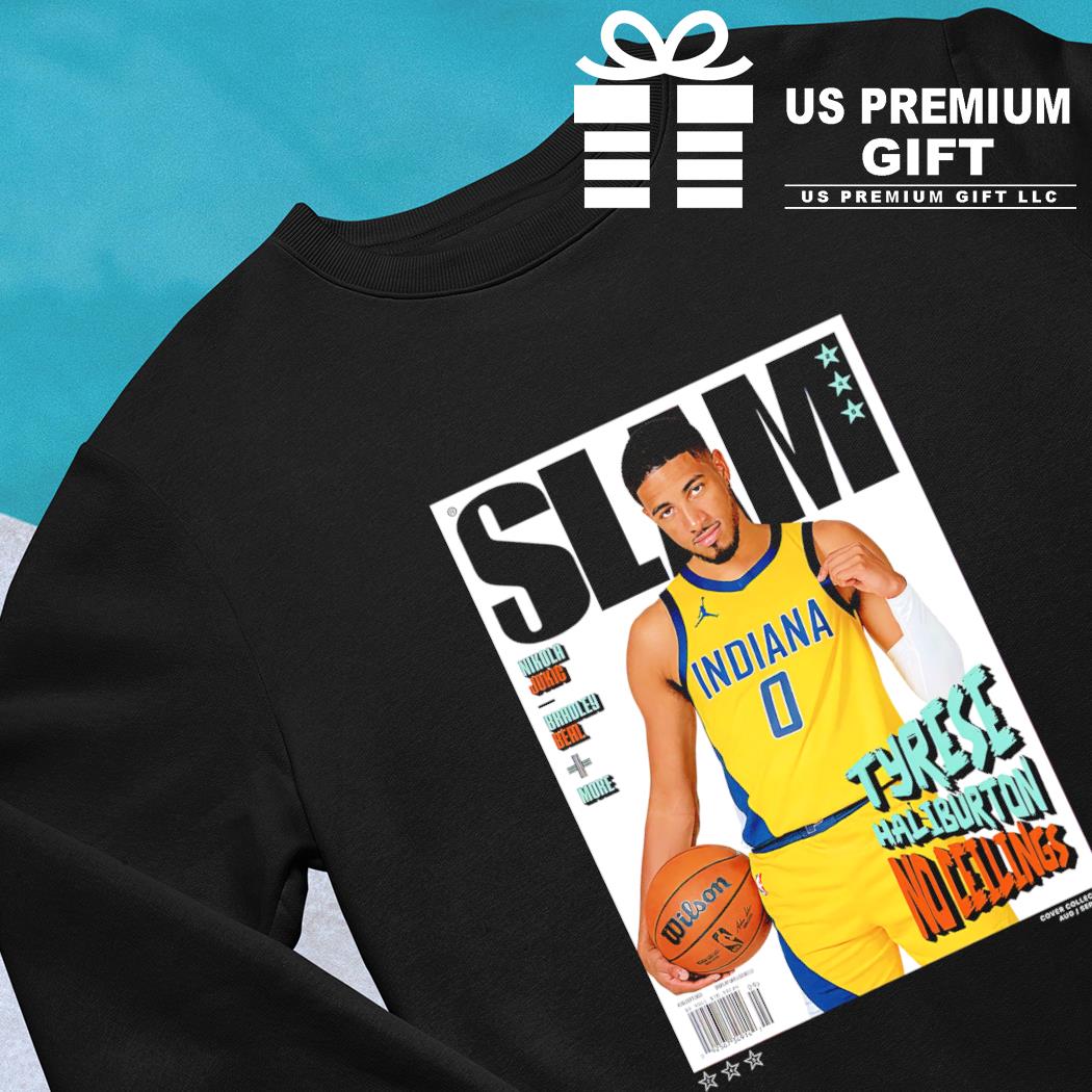 Pacers team adult Indiana pacers tyrese haliburton slam cover