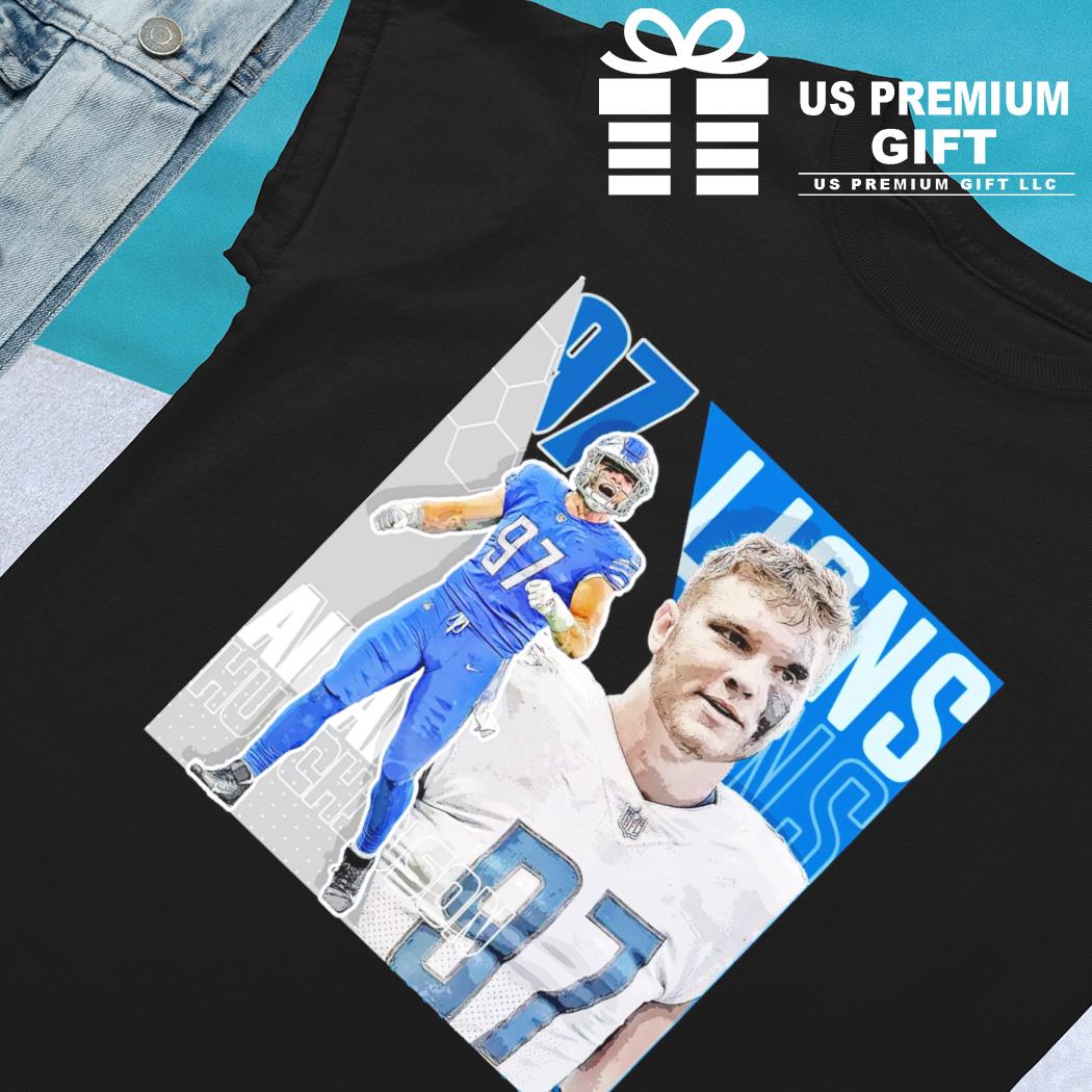 NFL Team Apparel Youth Detroit Lions Aidan Hutchinson #97 Drip T-Shirt - XL Each