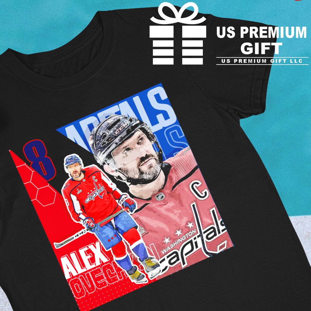 Alex Ovechkin 8 Washington Capitals ice hockey player poster shirt