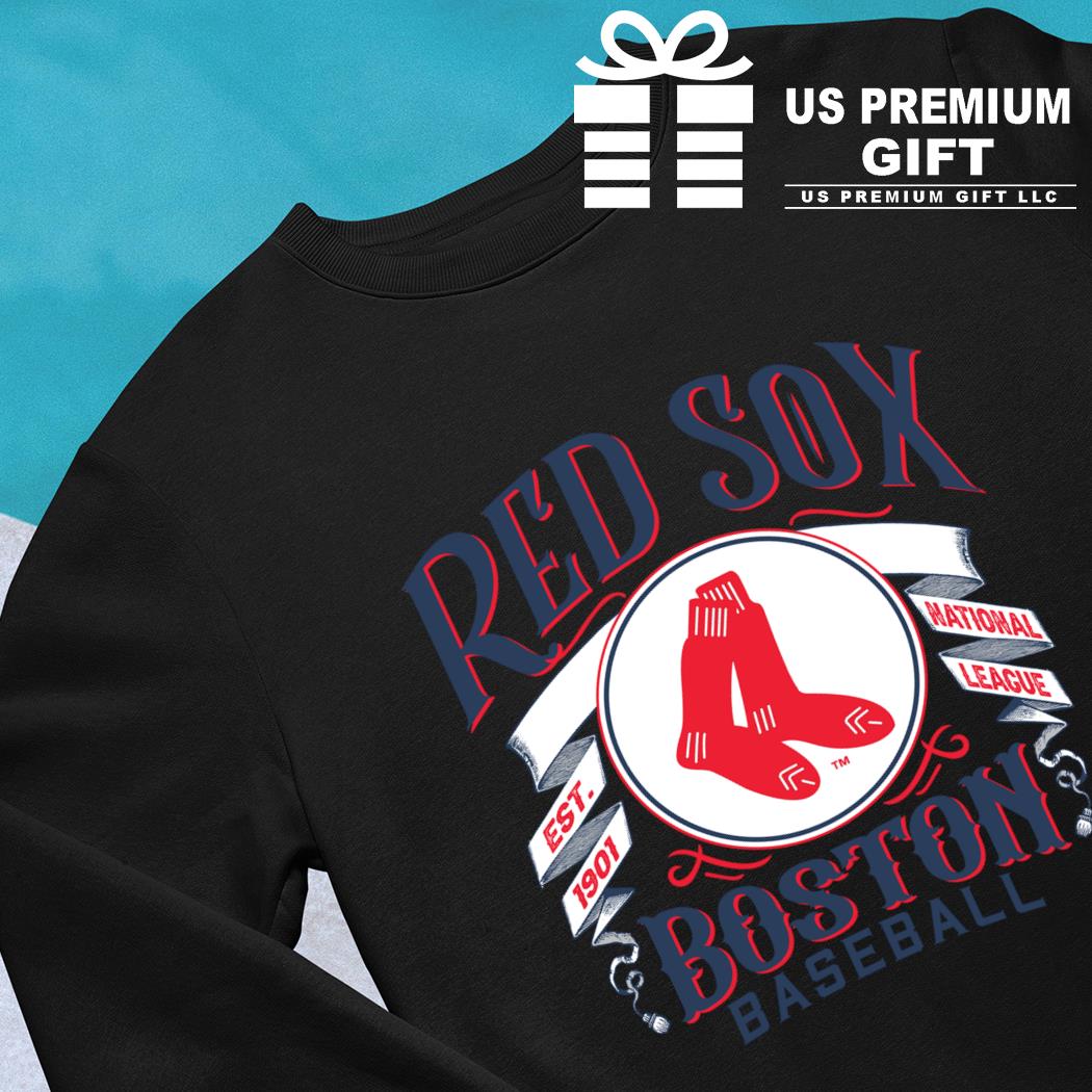 Let's Go Boston Baseball T-Shirt Long Sleeve / Navy / M