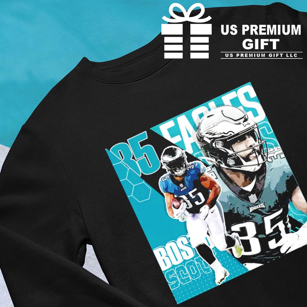 Boston Scott 35 Philadelphia Eagles football player poster shirt