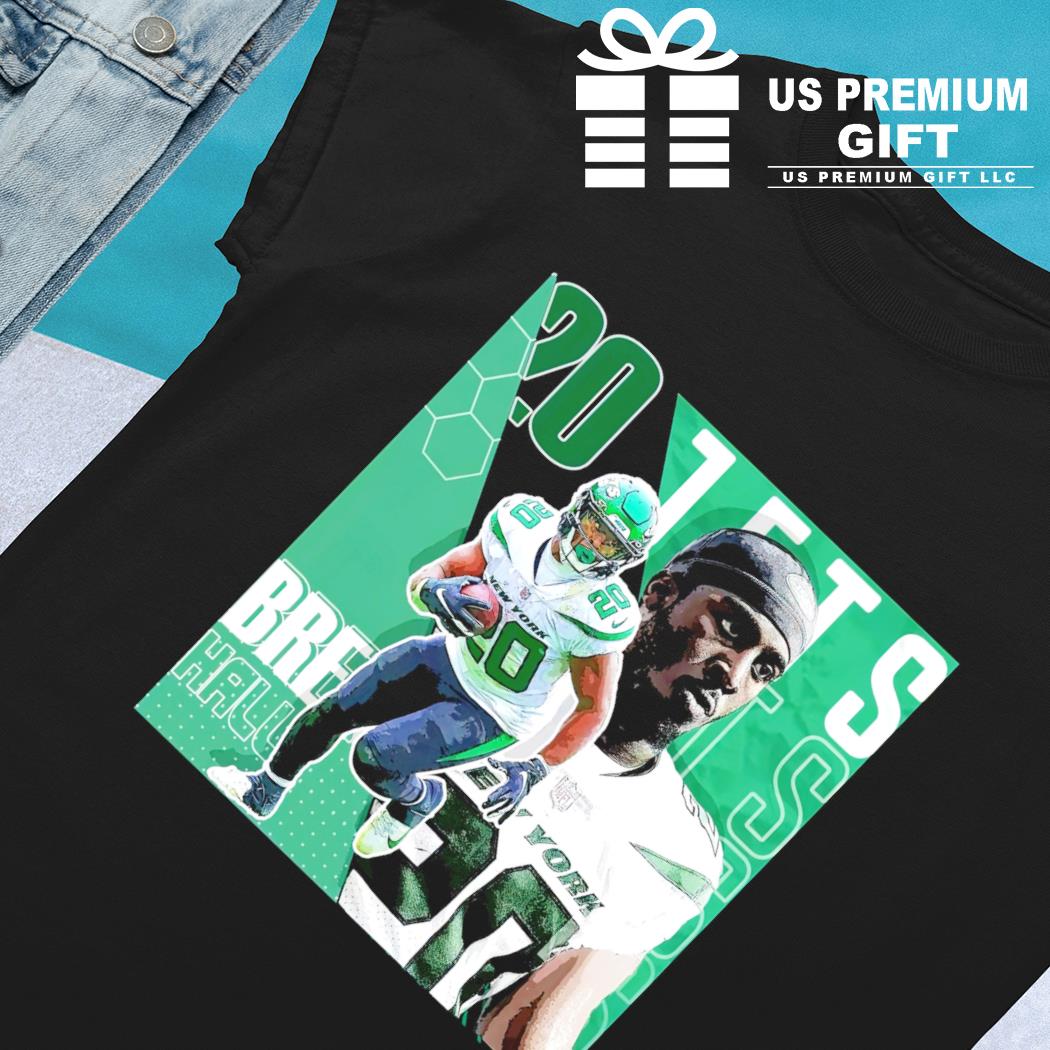 Breece Hall 20 New York Jets football player glitch poster shirt, hoodie,  sweater, long sleeve and tank top