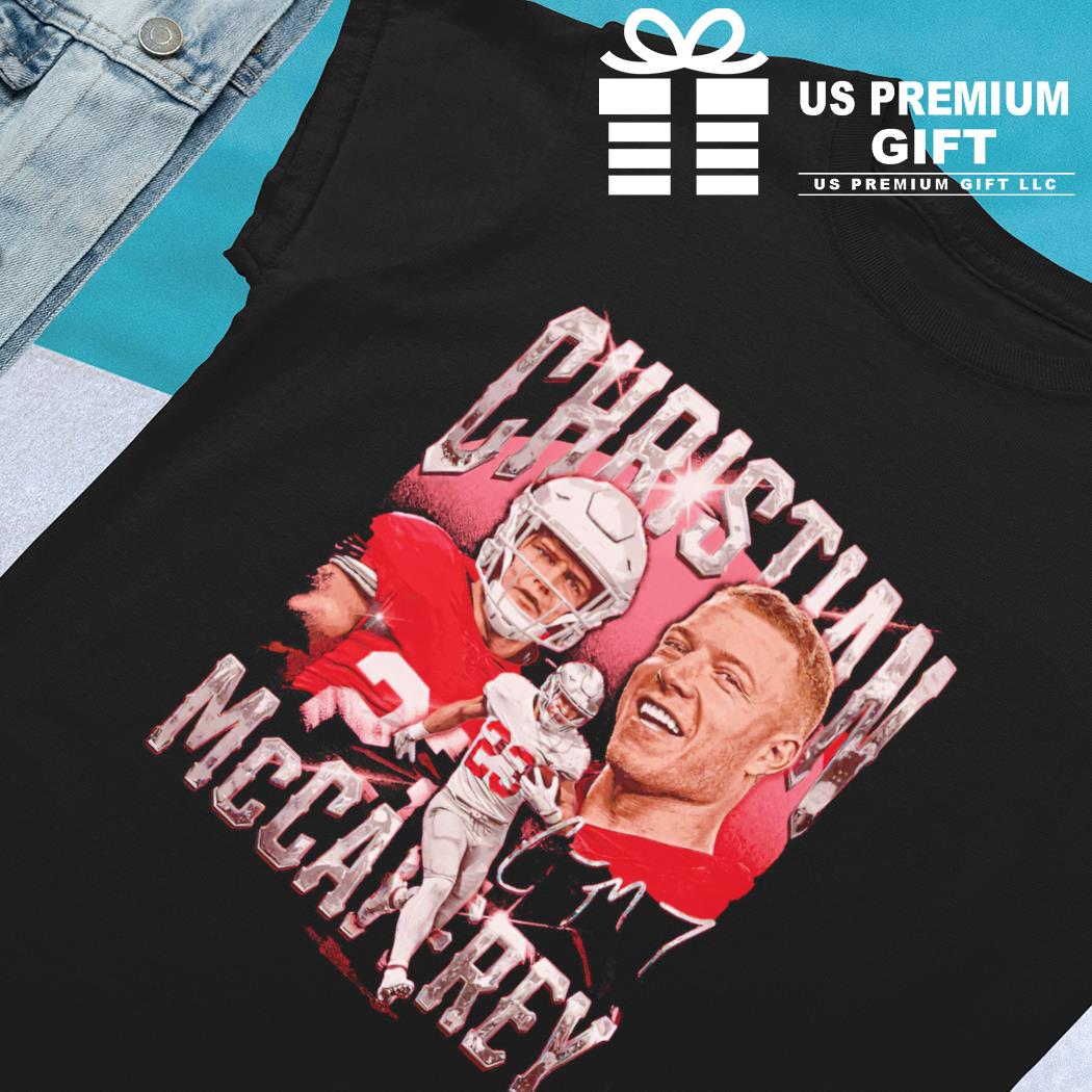 Christian McCaffrey San Francisco 49ers Stiff Arm Signature Shirt - Limotees