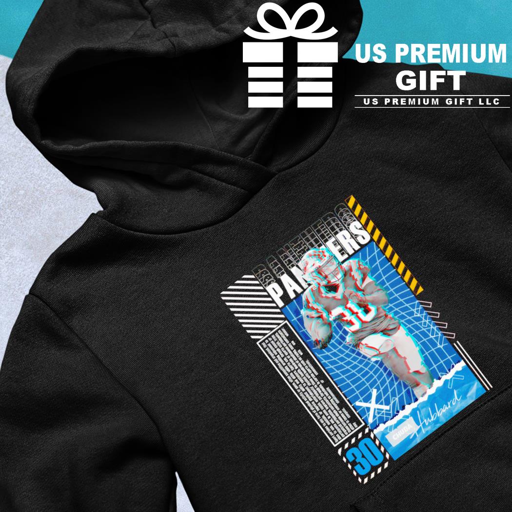 Chuba Hubbard 30 Carolina Panthers football player glitch poster shirt,  hoodie, sweater, long sleeve and tank top