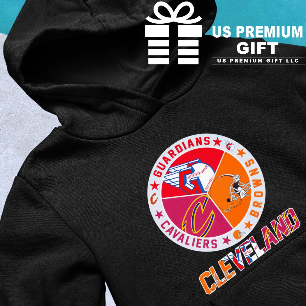 Cleveland Guardians Browns Cavaliers logo shirt, hoodie, longsleeve,  sweatshirt, v-neck tee