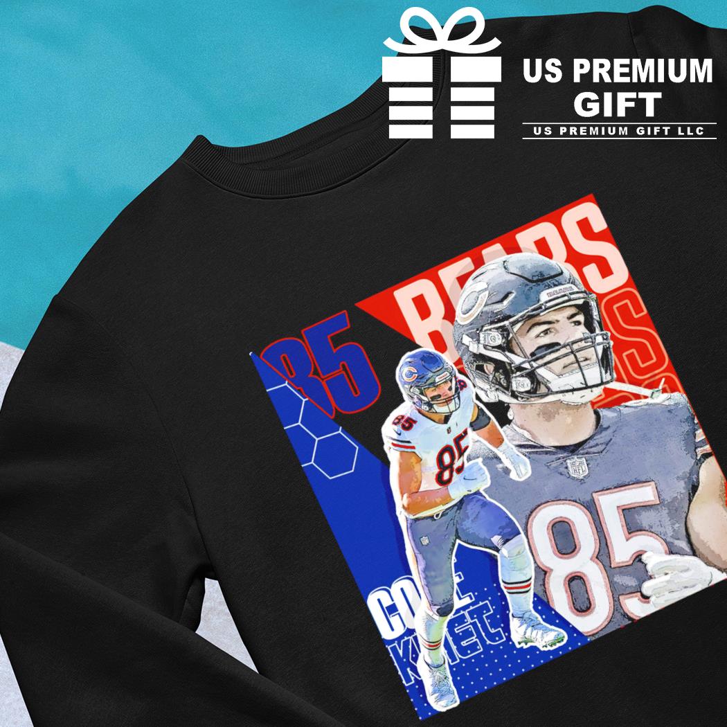 Cole Kmet 85 Chicago Bears football player poster shirt, hoodie, sweater,  long sleeve and tank top