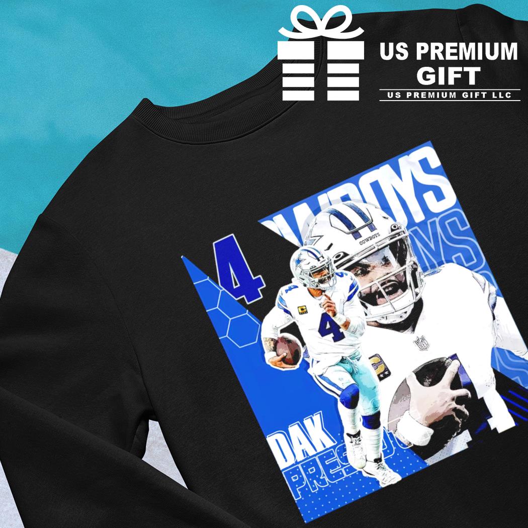 Dak Prescott 4 Dallas Cowboys player football poster shirt, hoodie,  sweater, long sleeve and tank top