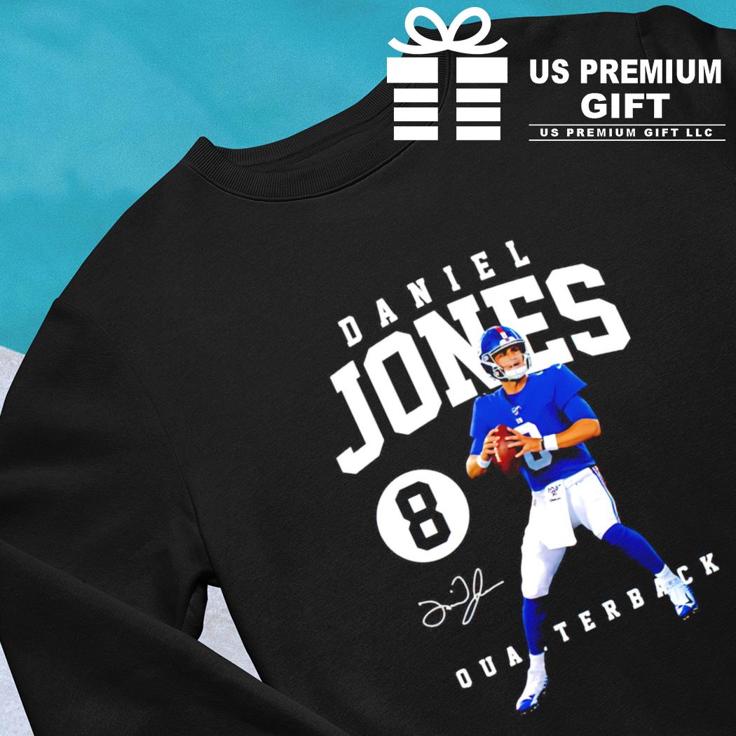 Daniel Jones 8 New York Giants football quarterback signature shirt,  hoodie, sweater, long sleeve and tank top