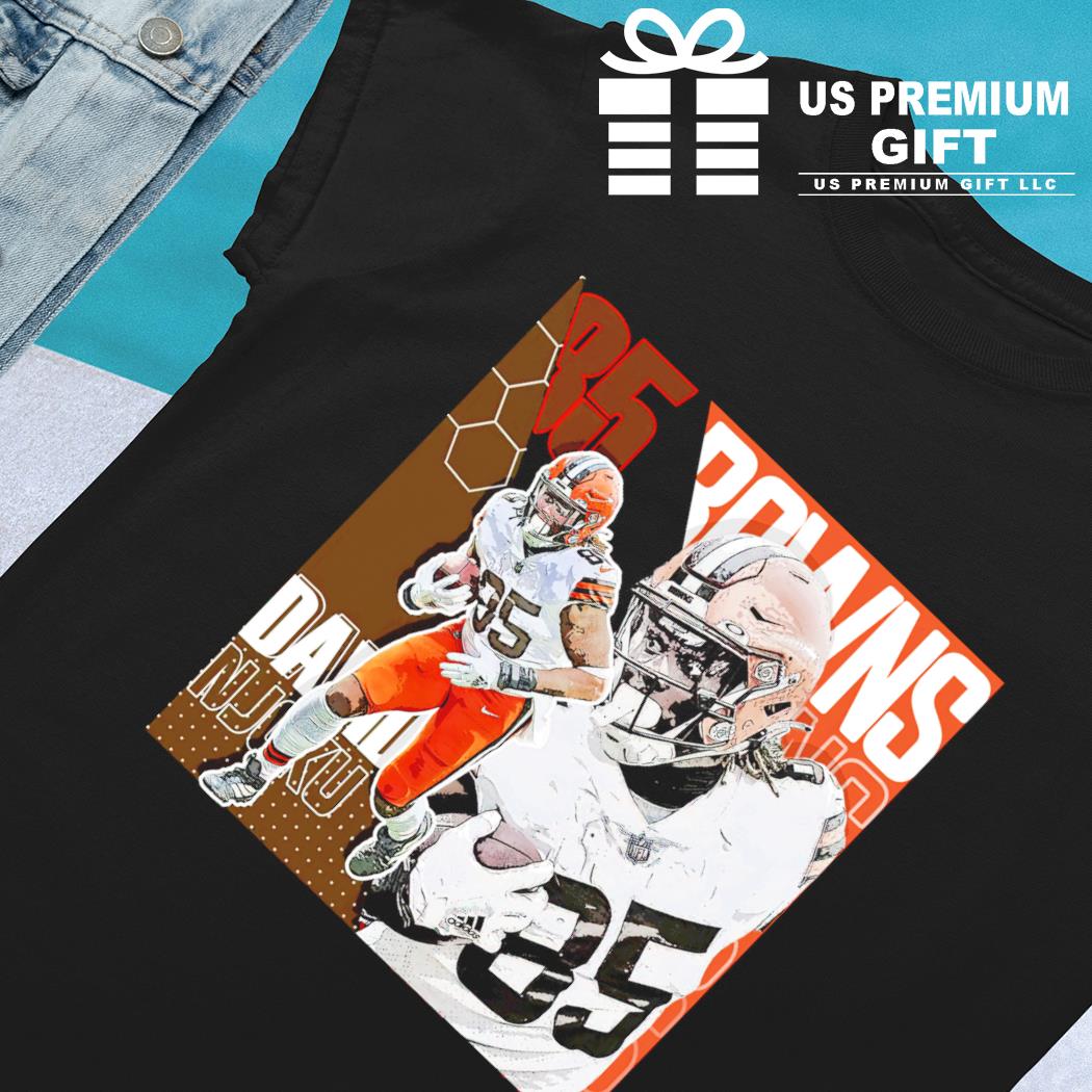 Funny david Njoku 85 Cleveland Browns football player poster shirt, hoodie,  sweater, long sleeve and tank top