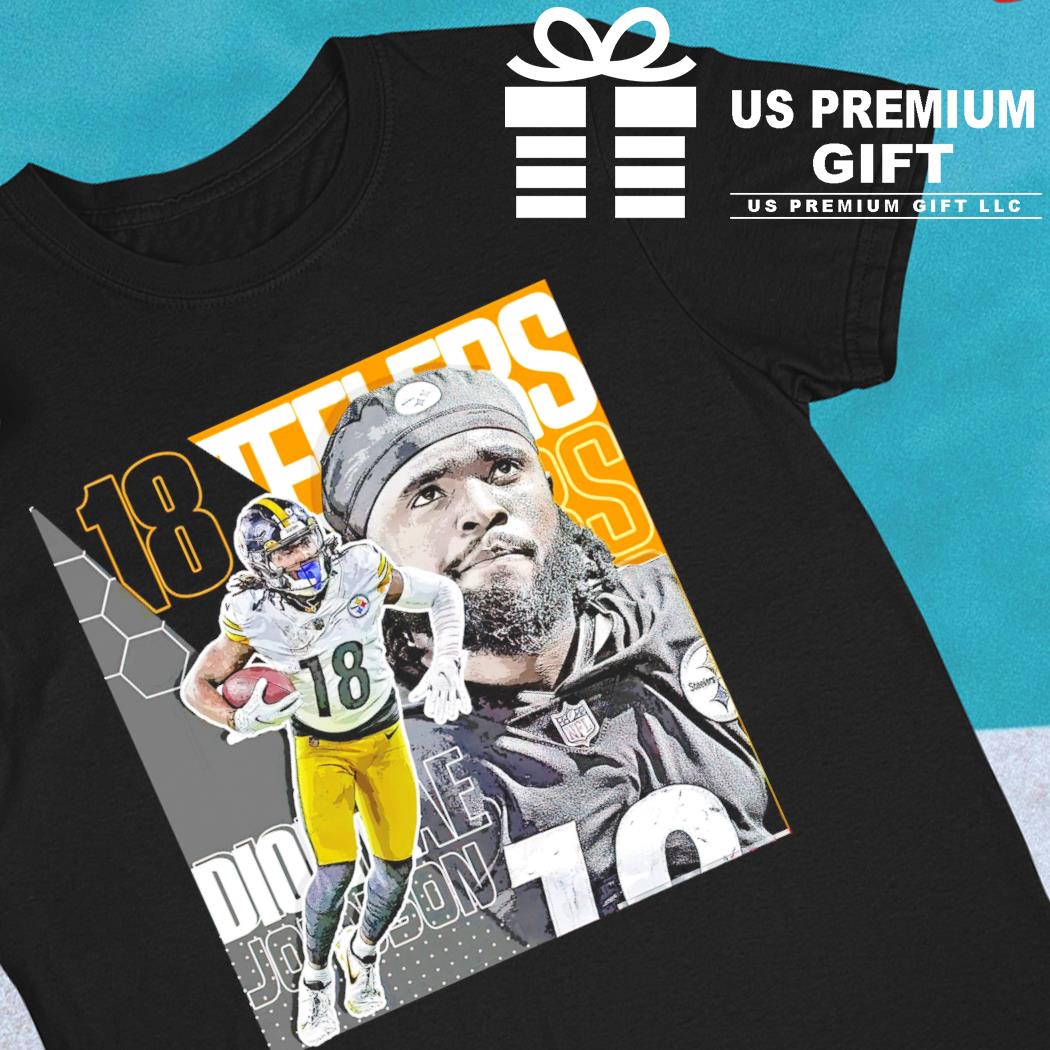 Diontae Johnson 18 Pittsburgh Steelers football player poster shirt,  hoodie, sweater, long sleeve and tank top