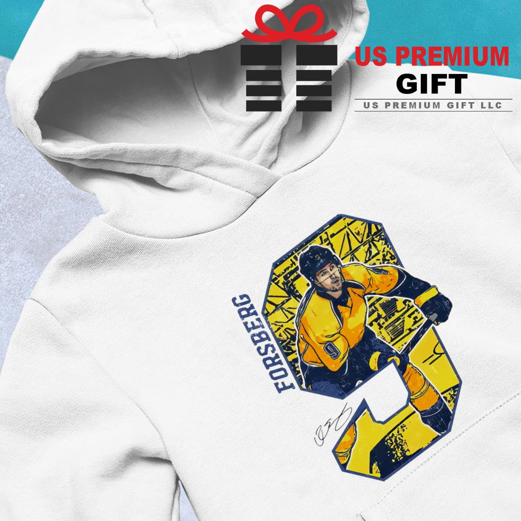 Filip Forsberg 9 Nashville Predators ice hockey player signature shirt,  hoodie, sweater, long sleeve and tank top