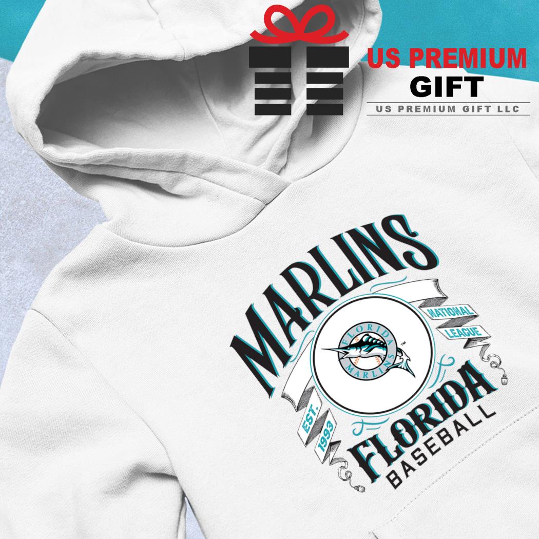 Florida Marlins baseball est. 1993 national league logo shirt, hoodie,  sweater, long sleeve and tank top