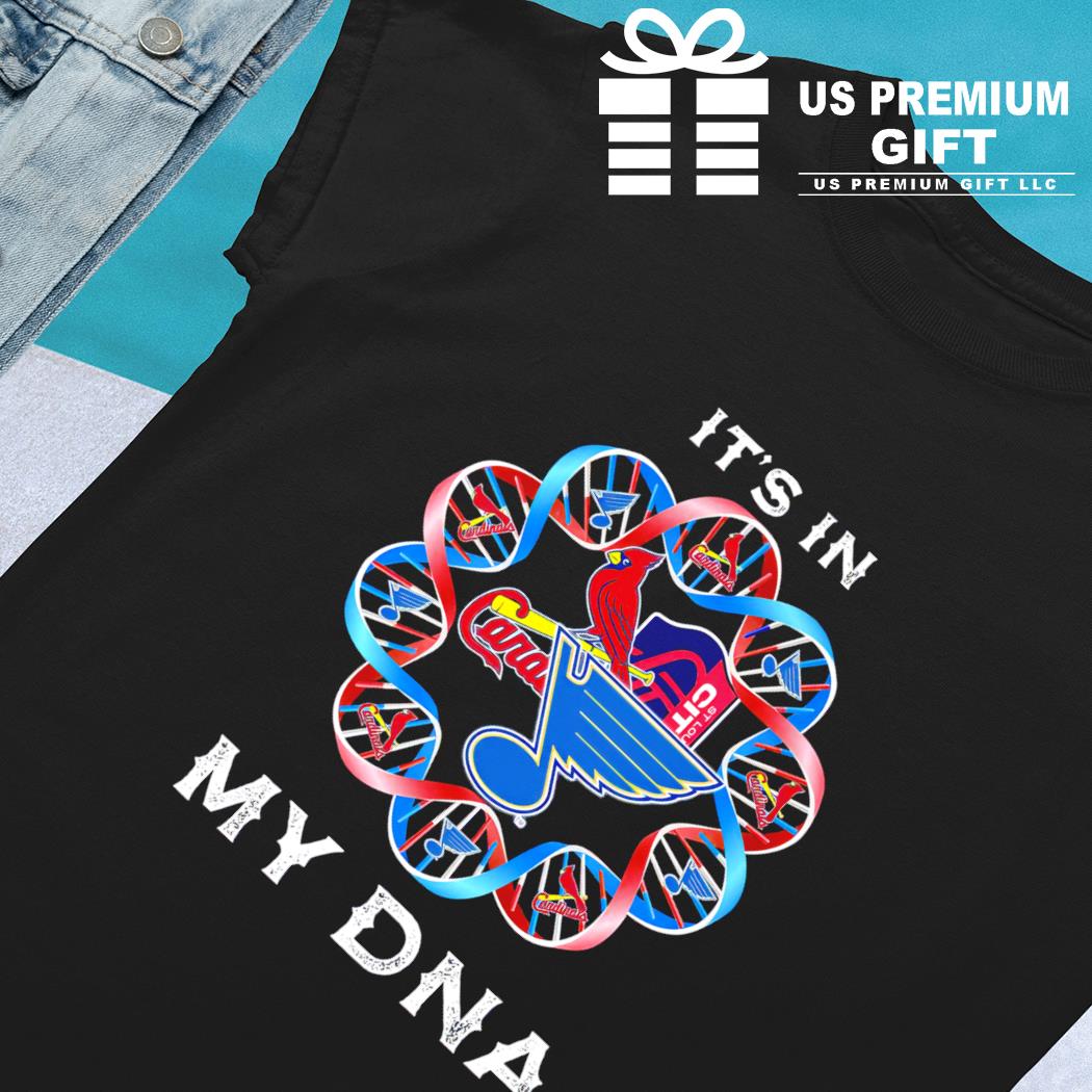 Official my DNA st louis city sc st louis cardinals st louis blues T-shirt,  hoodie, tank top, sweater and long sleeve t-shirt