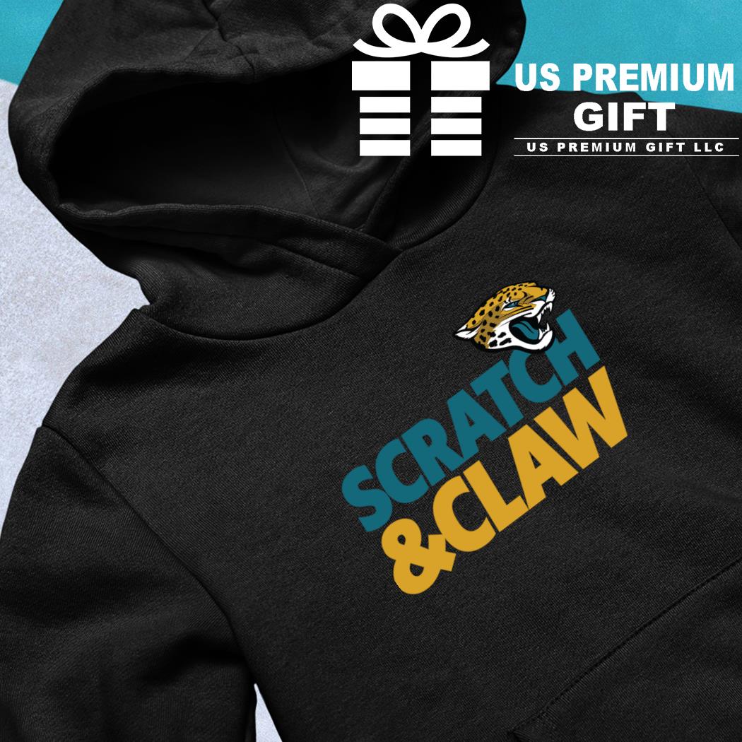 Jacksonville Jaguars scratch claw American foolball logo shirt