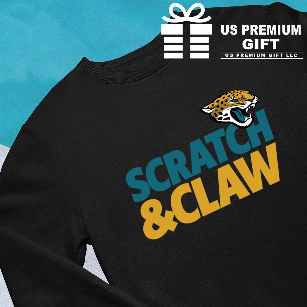 Jacksonville Jaguars scratch claw American foolball logo shirt