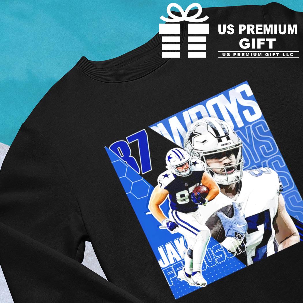 Jake Ferguson 87 Dallas Cowboys football player poster shirt, hoodie,  sweater, long sleeve and tank top