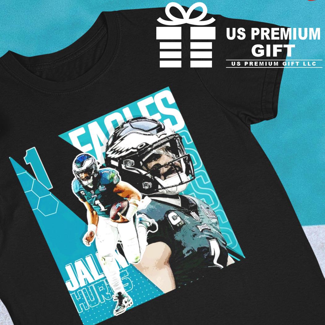 Jalen Hurts 1 Philadelphia Eagles player vintage football poster shirt,  hoodie, sweater, long sleeve and tank top