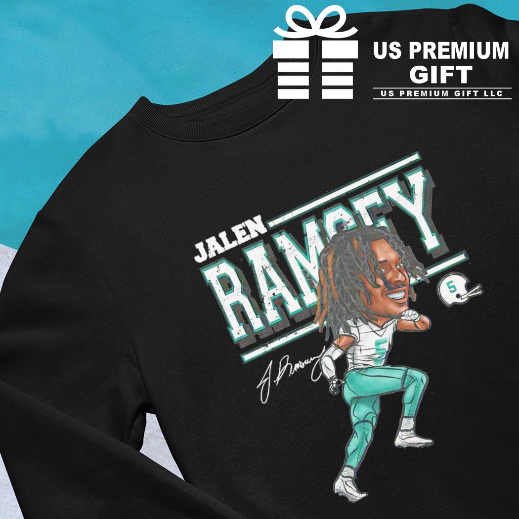 Jalen Ramsey Miami Dolphins Cartoon signature shirt - Dalatshirt