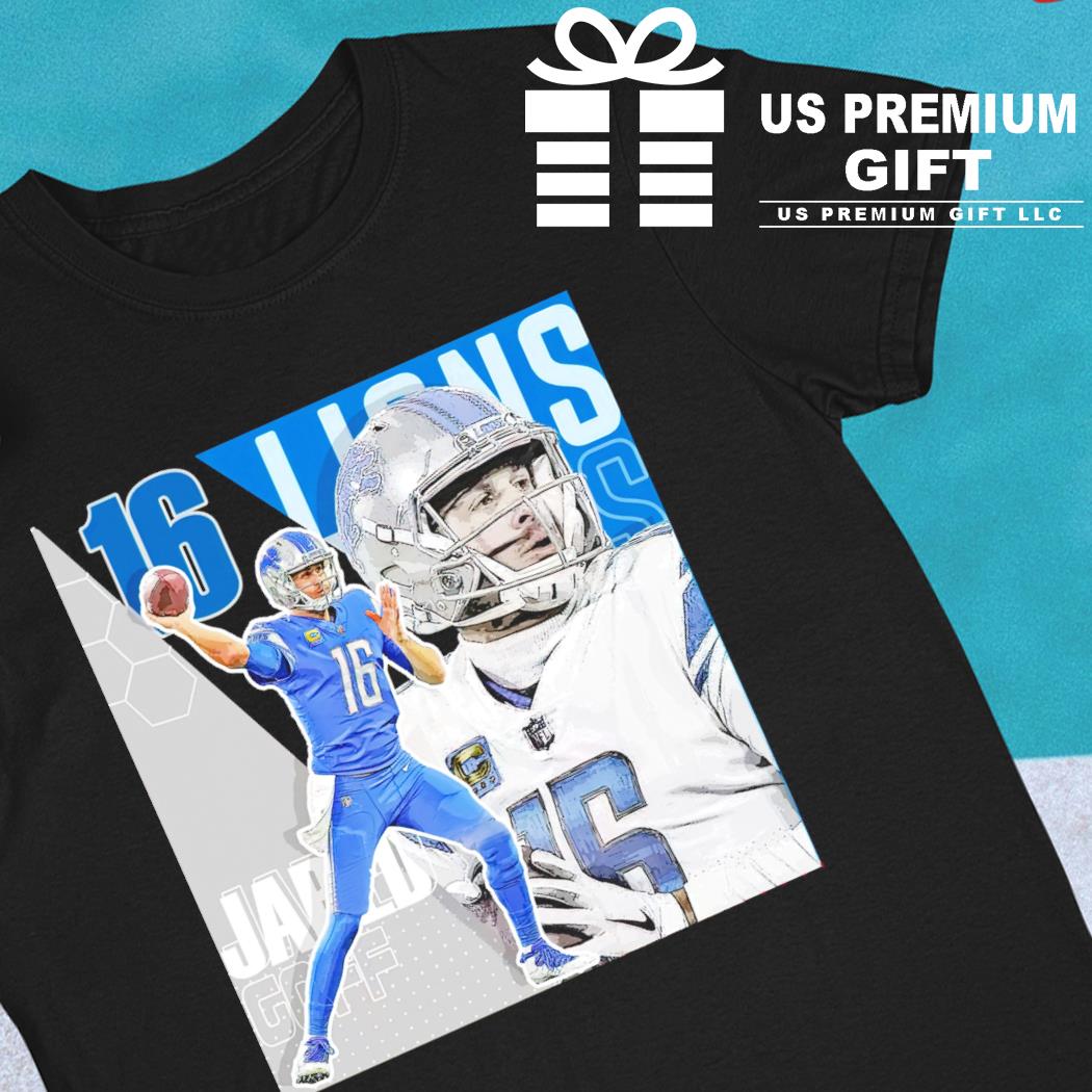 Jared Goff 16 Detroit Lions football player pose poster gift shirt, hoodie,  sweater, long sleeve and tank top