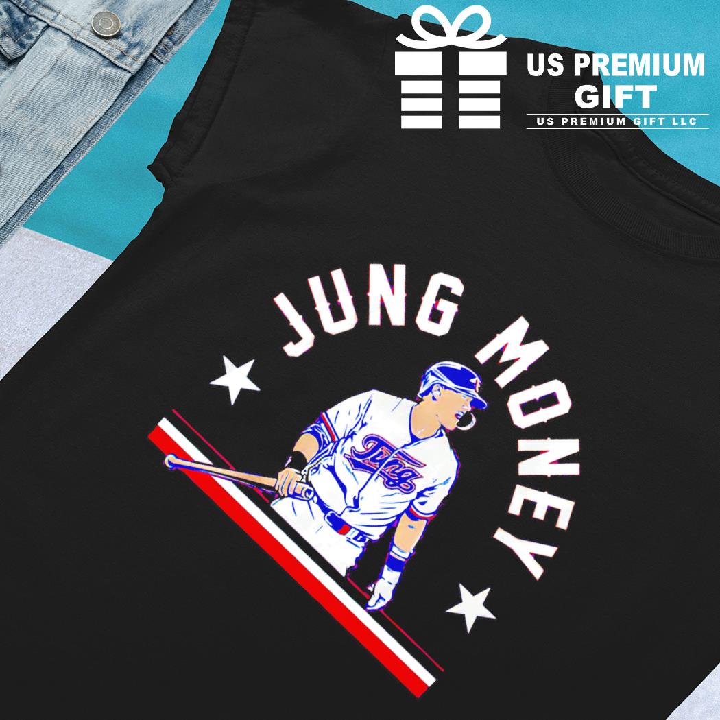 Josh Jung #6 Texas Rangers 2023 Season Blue Printed Baseball Shirt Jersey